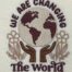 changing the world embroidery design
