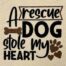 rescue dog embroidery design