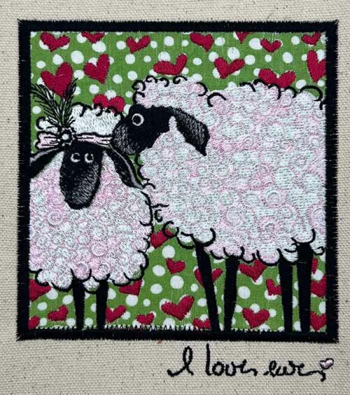 Love Ewe- Embroidery Design