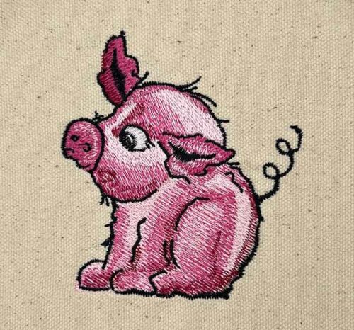 Piglet embroidery design