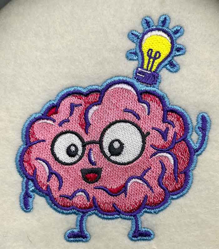 Little Brain embroidery design