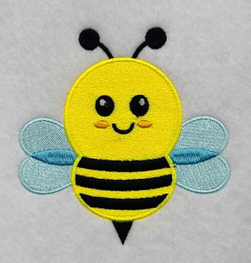 Cute Bee embroidery design