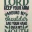 Lord keep your arm embroidery design
