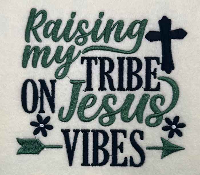 raising my tribe embroidery design