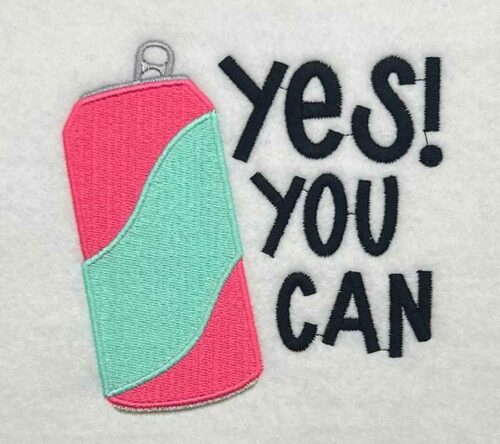 yes you can embroidery design