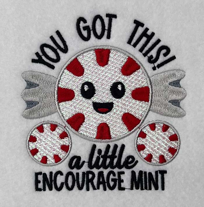 you got this mylar embroidery design