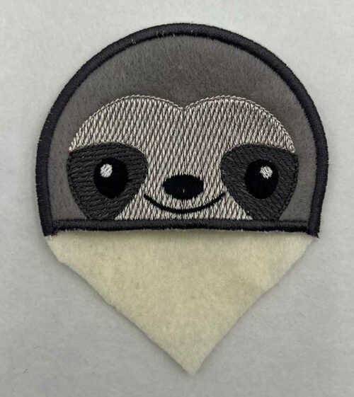 Sloth Corner Bookmark embroidery design