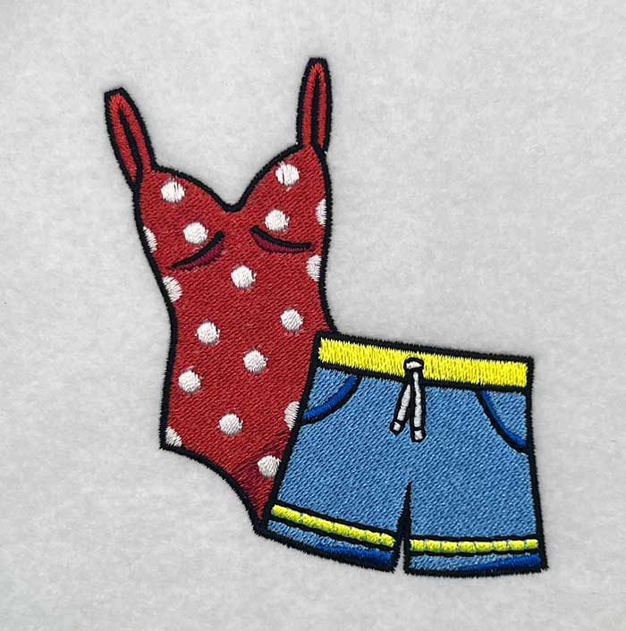 swimsuits embroidery design