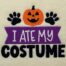 I ate my costume embroidery design