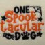 spooktacular dog embroidery design