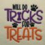 tricks for treats embroidery design