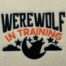 werewolf in training embroidery design