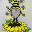 sunflower gnome embroidery design