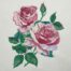 Pink rose 1 embroidery design