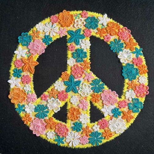 Floral Deco Peace Symbol