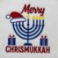 Merry Chrismukkah embroidery design