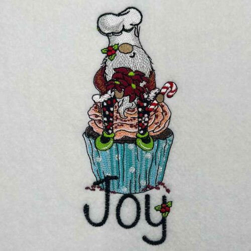 gnome joy embroidery design