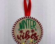 Christmas Ornament Winter Vibes embroidery design