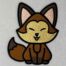 fox embroidery design