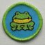 Cute Cuddly Critters Frog Patch embroidery design