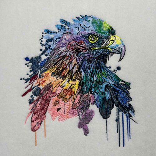 Rainbow Eagle 2 embroidery design