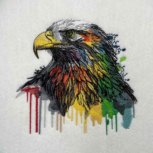 Rainbow Eagle 3 embroidery design