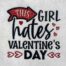 hates valentines day embroidery design
