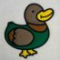 duck applique embroidery design