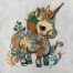 Cute Unicorn 3 embroidery design