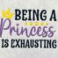 being a princess embroidery design