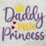 daddy princess embroidery design