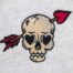 skull arrow embroidery design