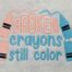 broken crayons embroidery design