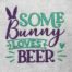 bunny loves beer embroidery design