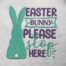 easter bunny please stop embroidery design