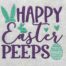 happy easter peeps embroidery design