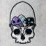 egg skull embroidery design