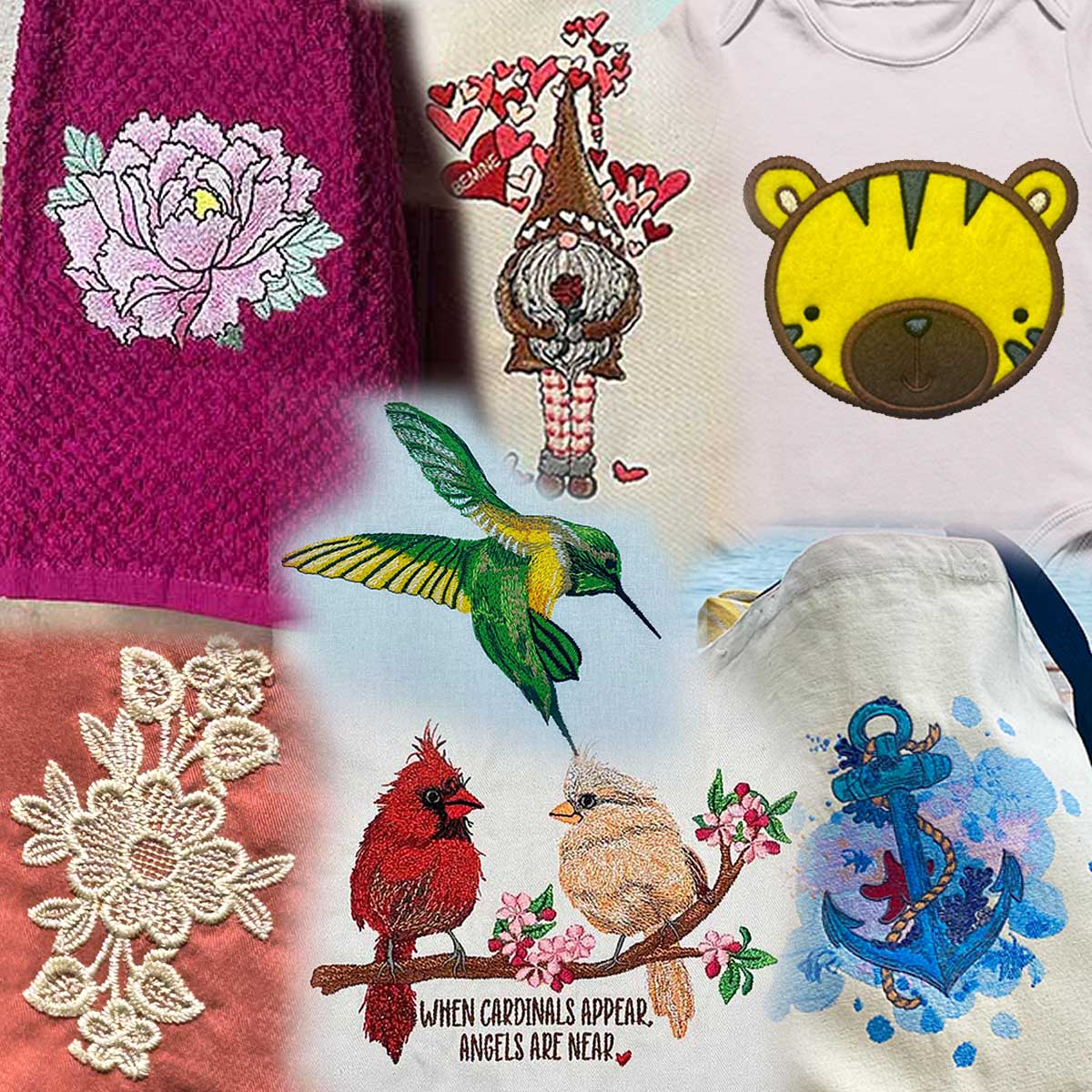 7 Free Embroidery Designs
