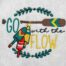 go with the flow embroidery design