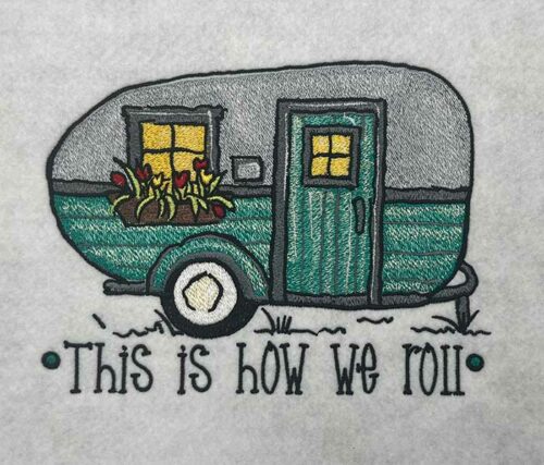 how we roll embroidery design