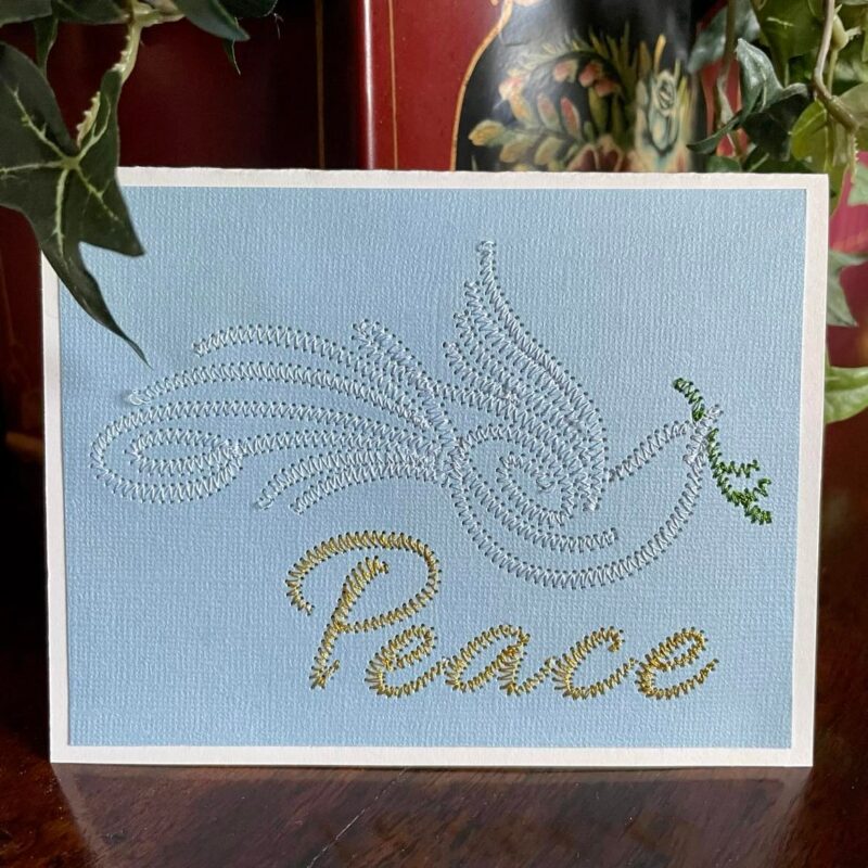 Embroidered Card