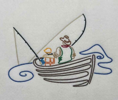 Fishing Day 4 Embroidery design