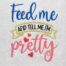 feed me embroidery design