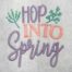 hop into spring embroidery design