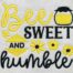 bee sweet embroidery design