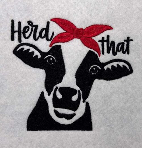 herd that embroidery design