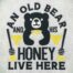 old bear honey embroidery design