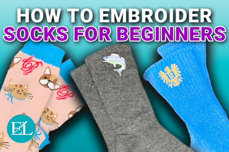 how to embroider socks for beginners