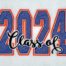 class of 2024 embroidery design