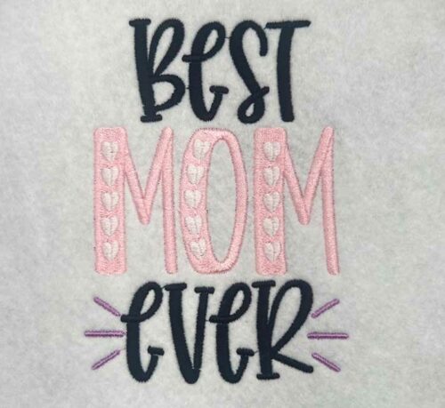 bes mom ever embroidery design